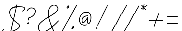 Quetes Signature Font OTHER CHARS