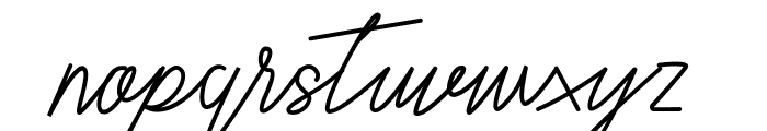 Quetes Signature Font LOWERCASE