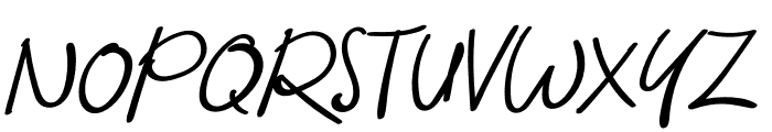 Quick Butterfly Font UPPERCASE