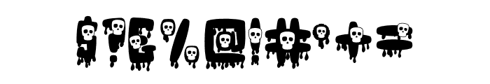 Quick Skull Font OTHER CHARS