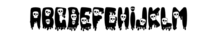 Quick Skull Font UPPERCASE
