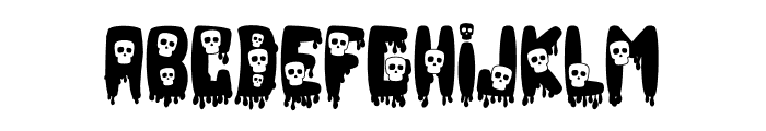 Quick Skull Font LOWERCASE