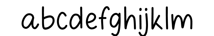 Quick and easy Regular Font LOWERCASE