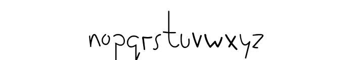 Quick handwritten font Font LOWERCASE