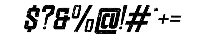 QuickRavage-ItalicGrunge Font OTHER CHARS