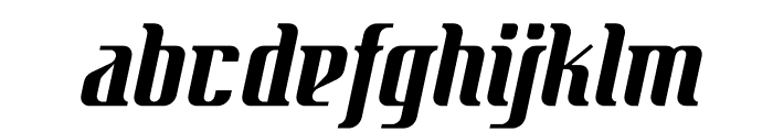 Quickjob Light Italic Font LOWERCASE