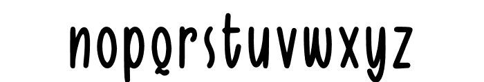 Quickly Freehand Font LOWERCASE