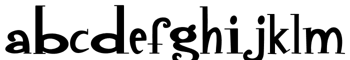 Quigley Font LOWERCASE