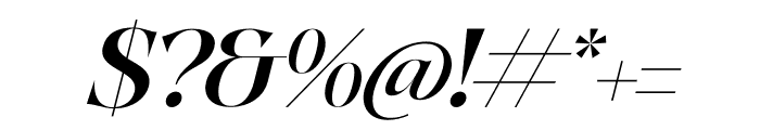 Quilge Italic Font OTHER CHARS