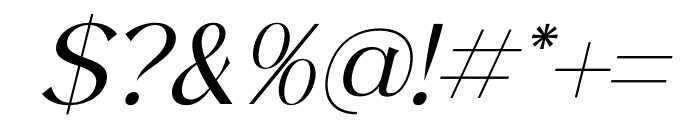 Quillen Italic Font OTHER CHARS