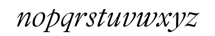 Quilty-ThinItalic Font LOWERCASE