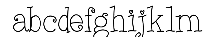 QuincyThin Font LOWERCASE