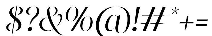 Quindove-Italic Font OTHER CHARS