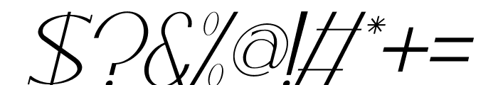 Quinsegi Italic Font OTHER CHARS