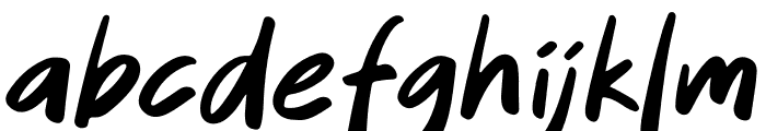 Quintero Italic Font LOWERCASE