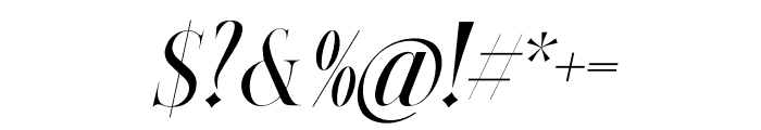 Quirell Italic Font OTHER CHARS
