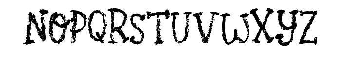Quirky Crayon Regular Font UPPERCASE