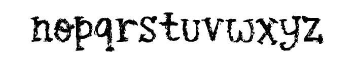 Quirky Crayon Regular Font LOWERCASE