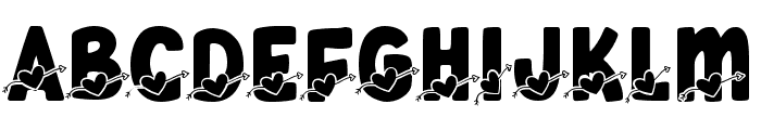 Quirky Cupid Font UPPERCASE