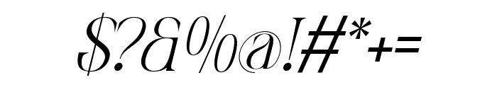 Quirky Fashion Italic Font OTHER CHARS