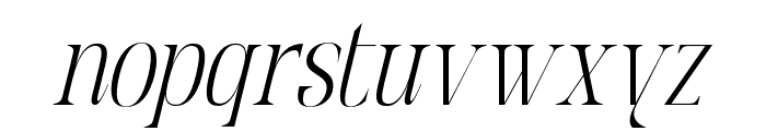 Quirky Fashion Italic Font LOWERCASE