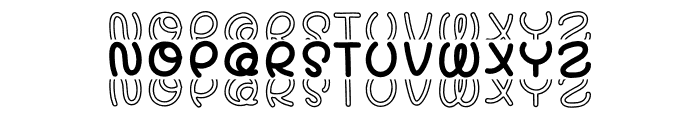 Quirky Mirror Stacked Font LOWERCASE
