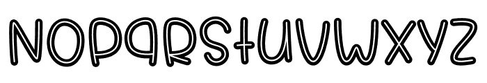 Quirky Outline Font LOWERCASE