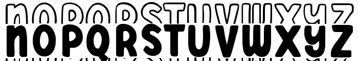 Quirky Stacked Font UPPERCASE