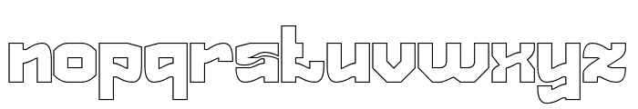 Quirky Style-Hollow Font LOWERCASE