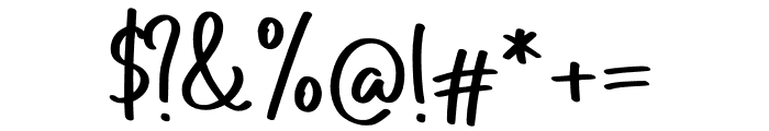 Quirky Writing Font OTHER CHARS