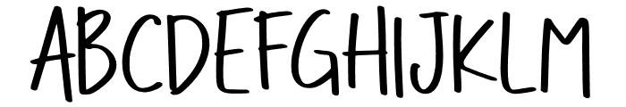 Quirky Writing Font UPPERCASE