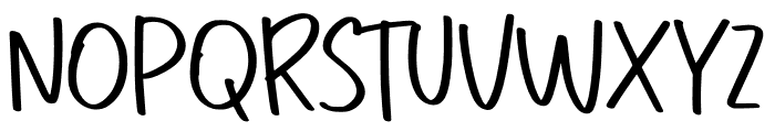 Quirky Writing Font UPPERCASE