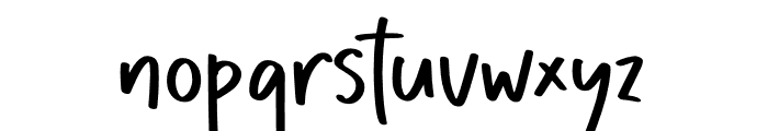 Quirky Writing Font LOWERCASE