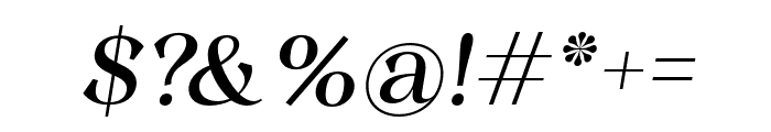 Quirlone Italic Font OTHER CHARS