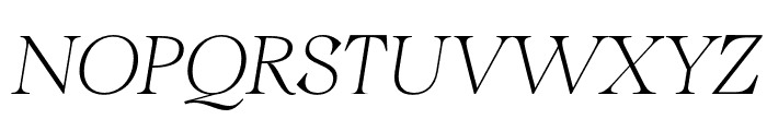 Quirlone Thin Italic Font UPPERCASE