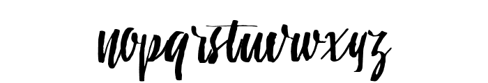 QuiteHustle-Regular Font LOWERCASE