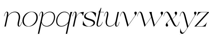 Quited Happines Italic Thin Ita Font LOWERCASE