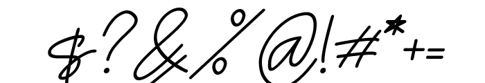 Qulthum Signature Italic Font OTHER CHARS