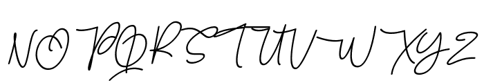Qulthum Signature Italic Font UPPERCASE