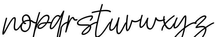 Qulthum Signature Italic Font LOWERCASE
