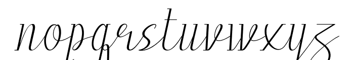 QumalllaItalic-Italic Font LOWERCASE