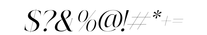 Quorina Italic Font OTHER CHARS