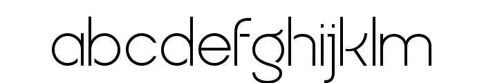 Quostige Flatted Light Font LOWERCASE