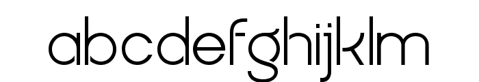 Quostige Flatted Regular Font LOWERCASE