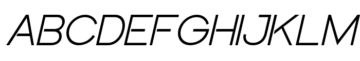 QuostigeFlatted-Italic Font UPPERCASE