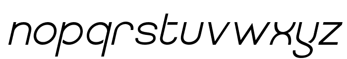 QuostigeFlatted-Italic Font LOWERCASE
