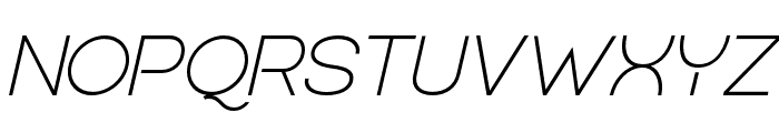 QuostigeFlatted-LightItalic Font UPPERCASE