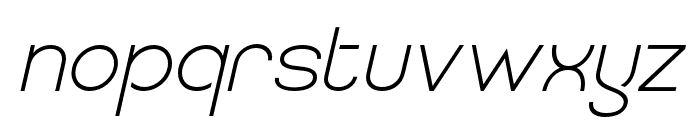 QuostigeFlatted-LightItalic Font LOWERCASE