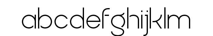 QuostigeFlatted-Light Font LOWERCASE
