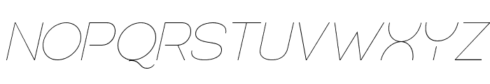 QuostigeFlatted-ThinItalic Font UPPERCASE